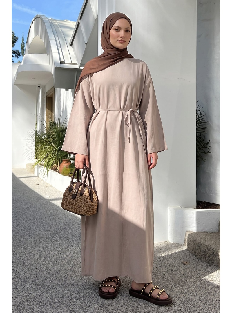 Sultan Basic Elbise 0001 - TAŞ RENGİ - Resim 3