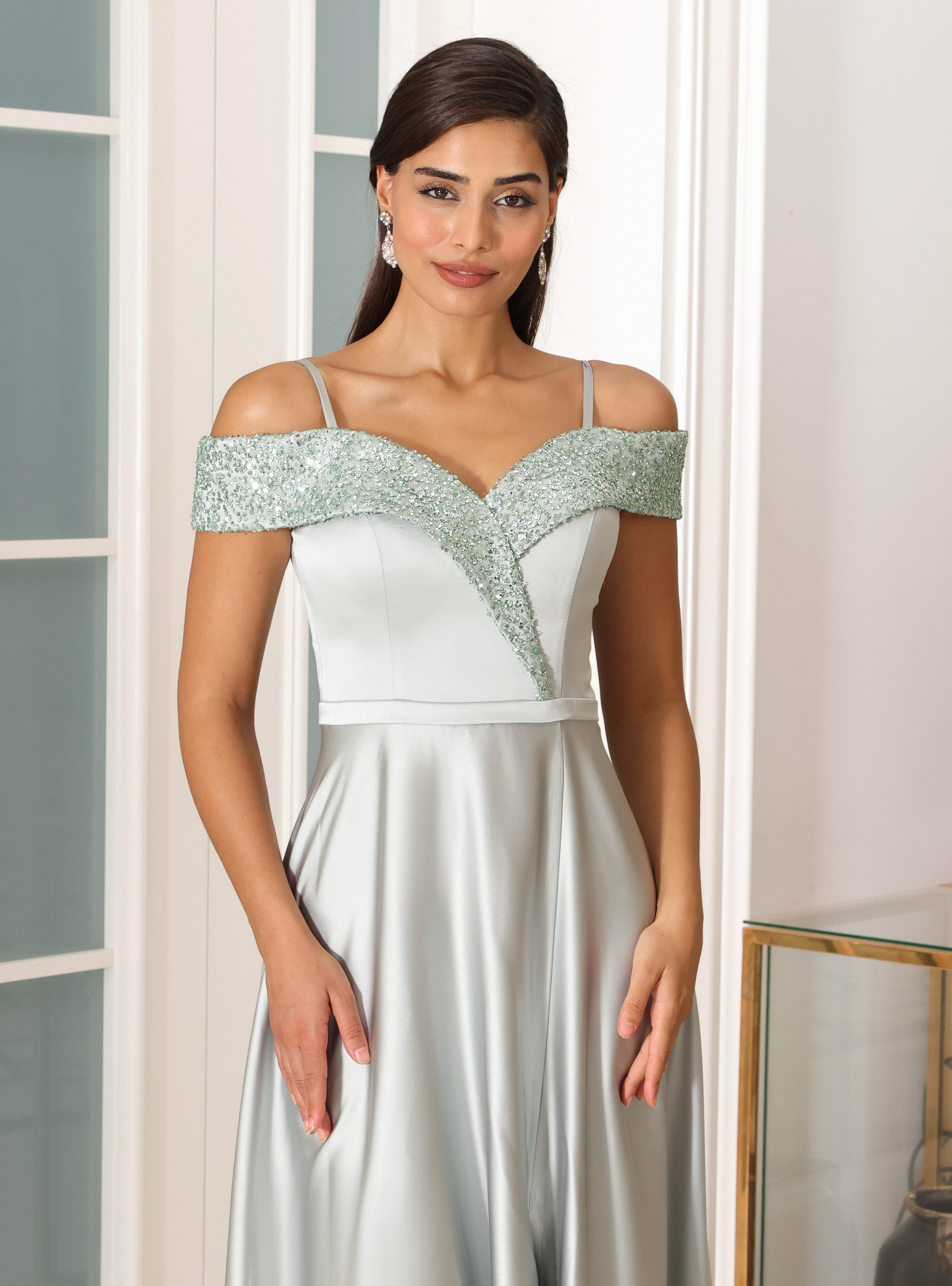 Abiye Elbise - Mint Yeşili - MİSSNEWAL - Resim 2