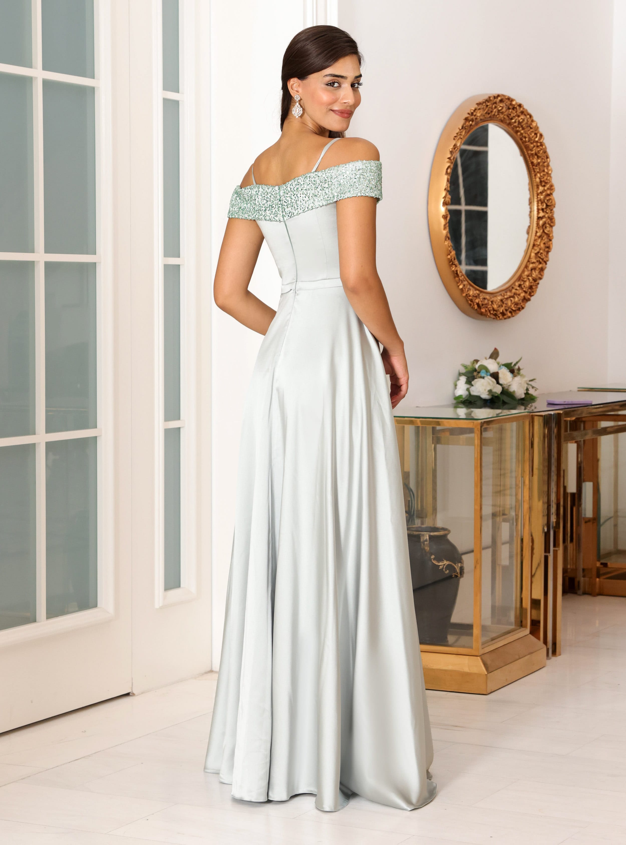 Abiye Elbise - Mint Yeşili - MİSSNEWAL - Resim 3