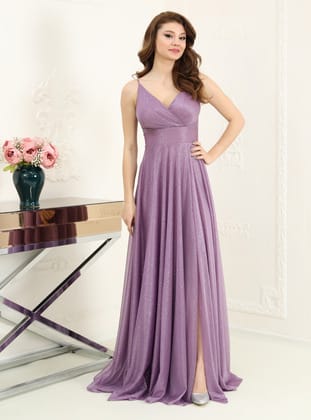 Abiye Elbise - Lavanta - MİSSNEWAL