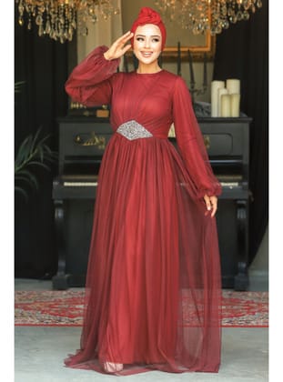 - Tüllü Bordo  54230BR