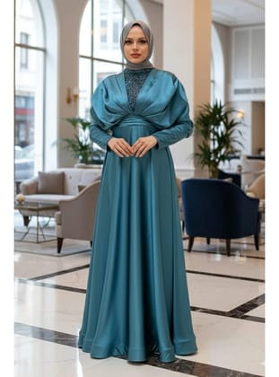 - Boncuk İşlemeli İndigo Mavisi  22451IM