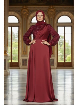 - Pul İşlemeli Bordo 2311BR