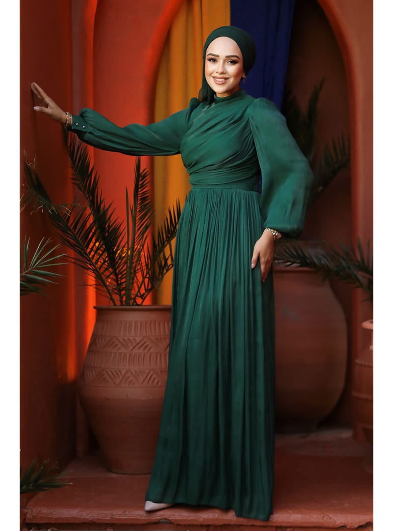 Drape Detaylı Yeşil  44081Y - Resim 3