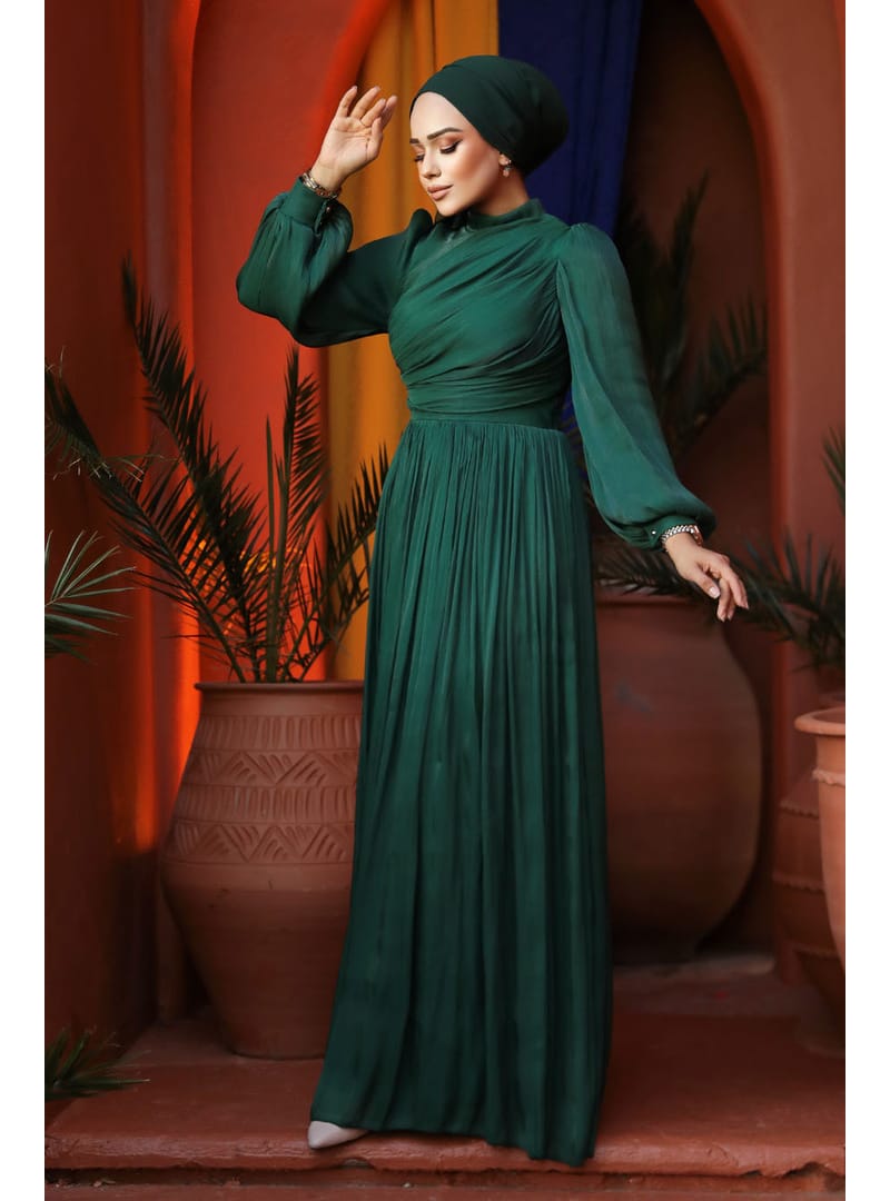 Drape Detaylı Yeşil  44081Y - Resim 4