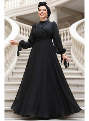 Drape Detaylı Siyah  4823S