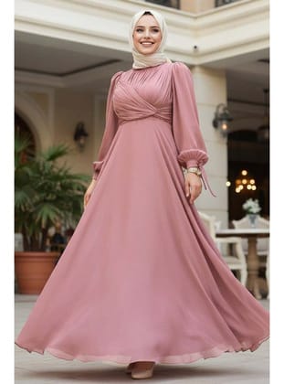 Drape Detaylı Gül Kurusu  4823GK