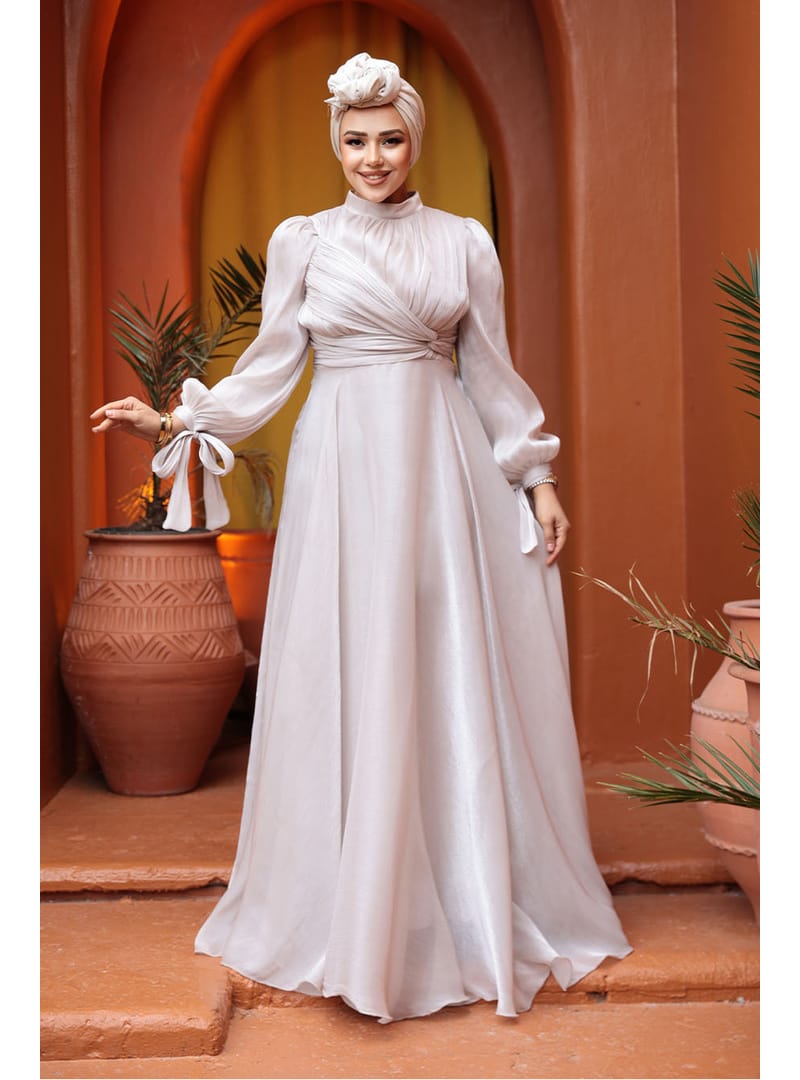 Drape Detaylı Bej  4823BEJ - Resim 2