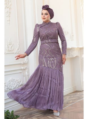 Boncuk İşlemeli Lila  51621LILA