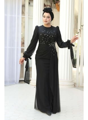 Boncuk İşlemeli Siyah  53497S