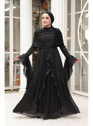 - Fırfır Detaylı Siyah  53981S