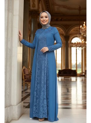 - Dantelli İndigo Mavisi  20803IM