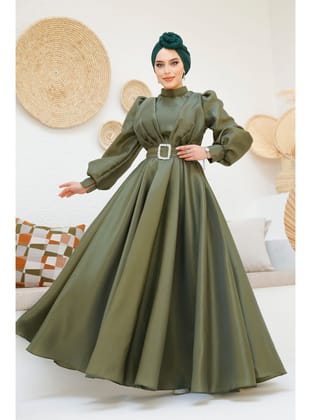 Tokalı Kemerli Haki 45295HK