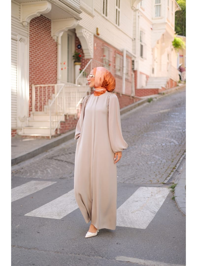 EL-NAZ ABAYA - 1007 - Resim 2
