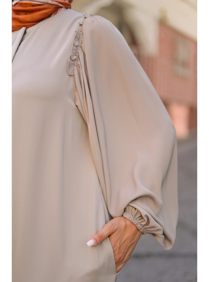 EL-NAZ ABAYA - 1007 - Resim 3