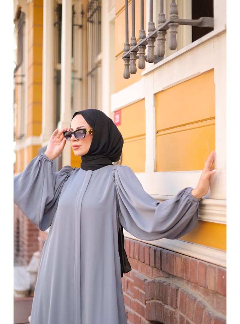 EL-NAZ ABAYA - 1007 - Resim 4