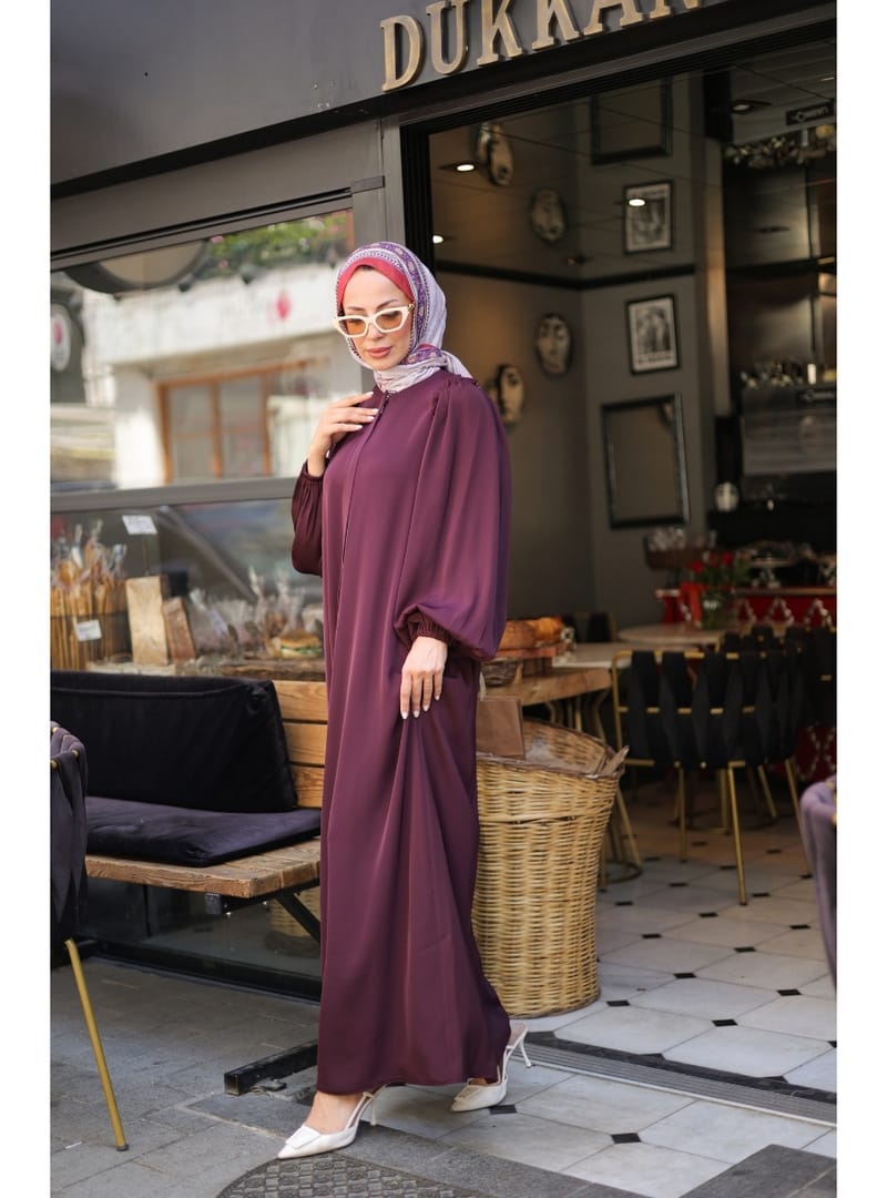 EL-NAZ ABAYA - 1007 - Resim 2