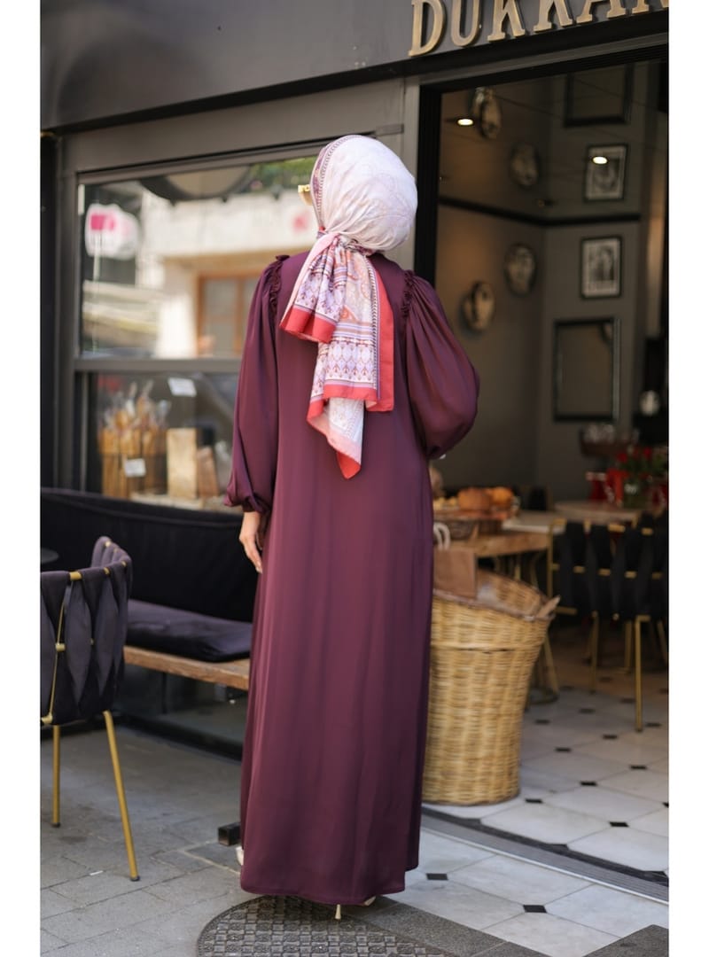EL-NAZ ABAYA - 1007 - Resim 3