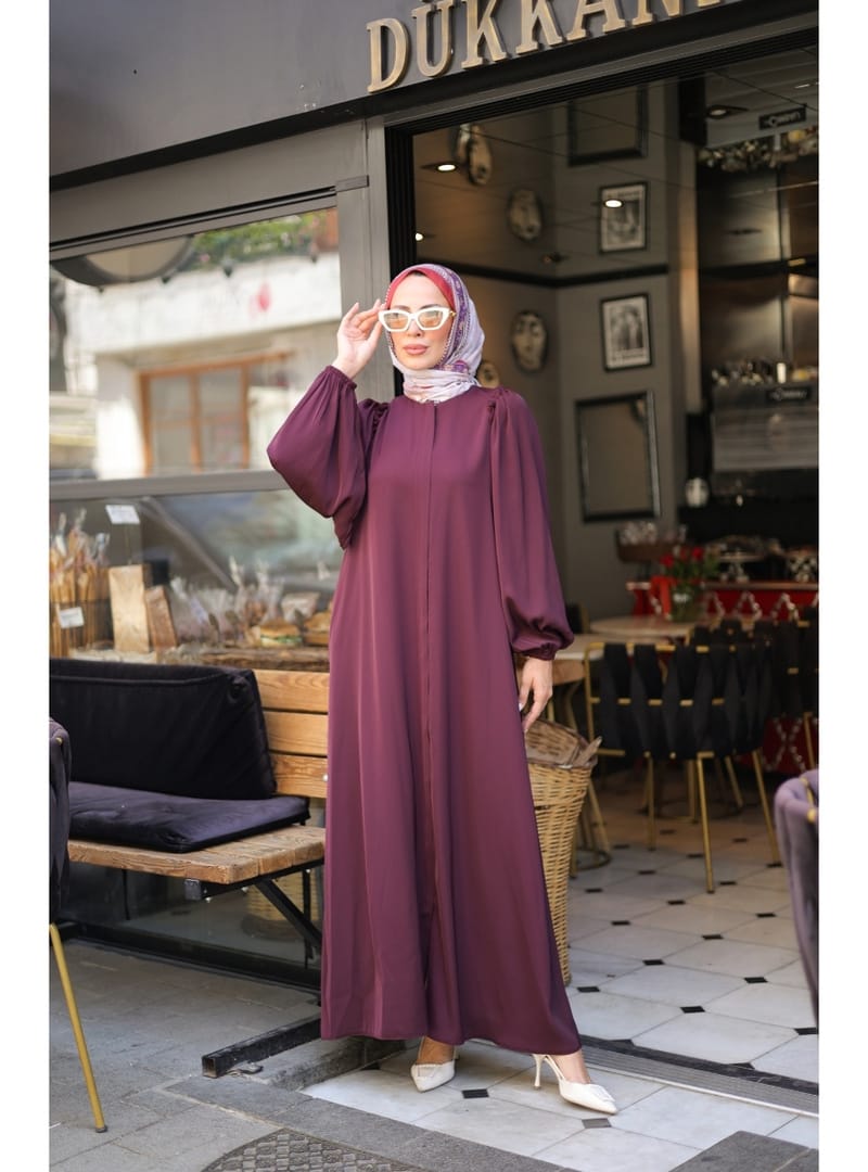 EL-NAZ ABAYA - 1007 - Resim 4