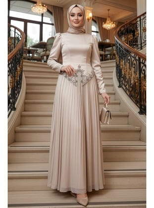- Boncuk Detaylı Bej  55141BEJ