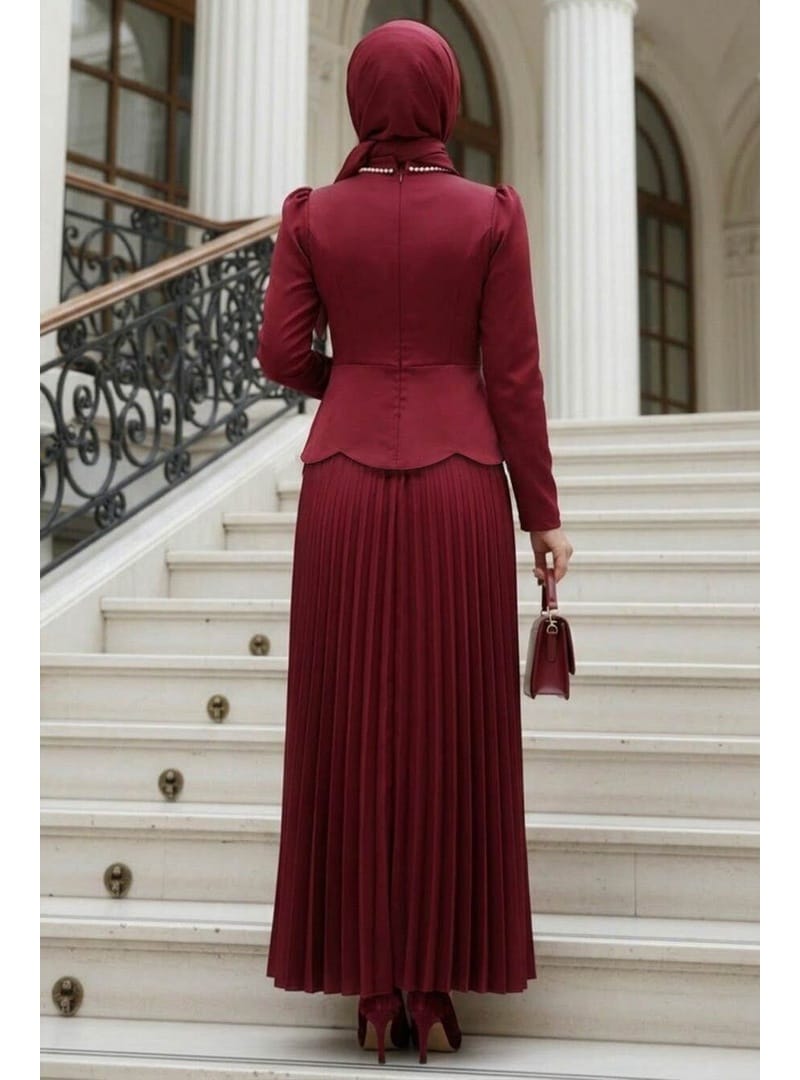 - Saten Bordo  5462BR - Resim 2