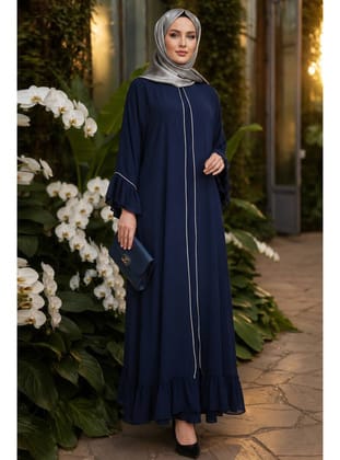 - Fırfır Detaylı Lacivert  4866L