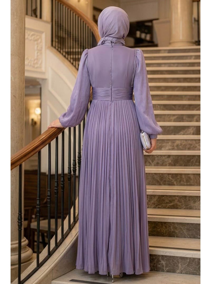- Drape Detaylı Lila  54041LILA