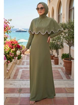 - Pelerin Detaylı Haki  55781HK