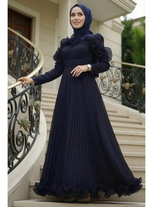- Fırfır Detaylı Lacivert 55691L