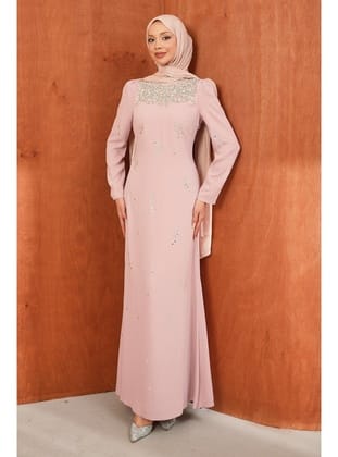 Pudra Taşlı Balık Model Abiye