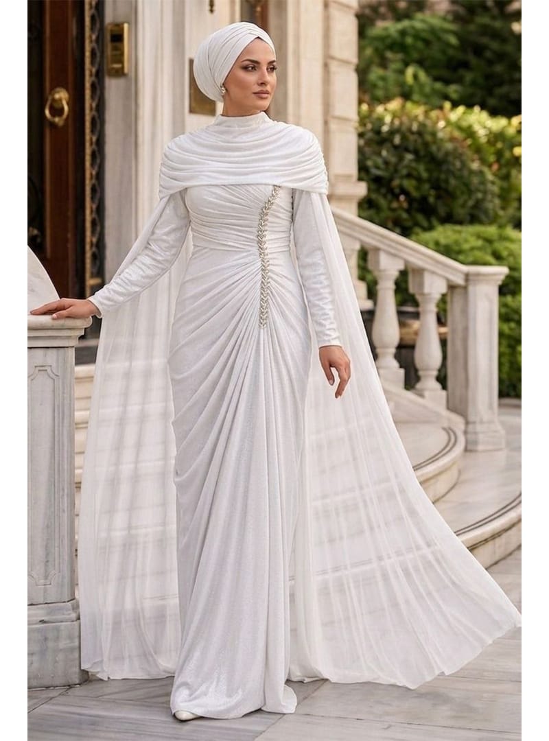 - Pelerinli Beyaz 56501B - Resim 2