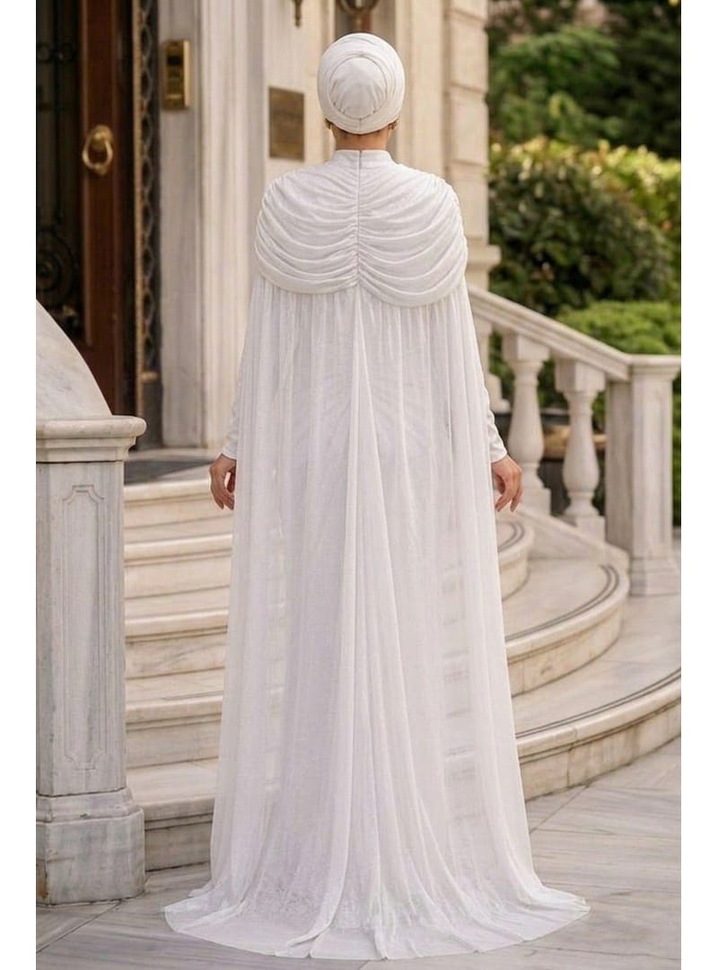- Pelerinli Beyaz 56501B - Resim 3
