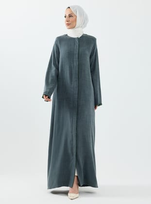 Rüveyda Cupra Taşlı Abaya Mint - 2646 Mint