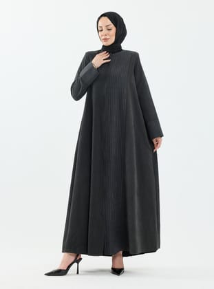 DİLARA CUPRA ABAYA Siyah - 1025 siyah