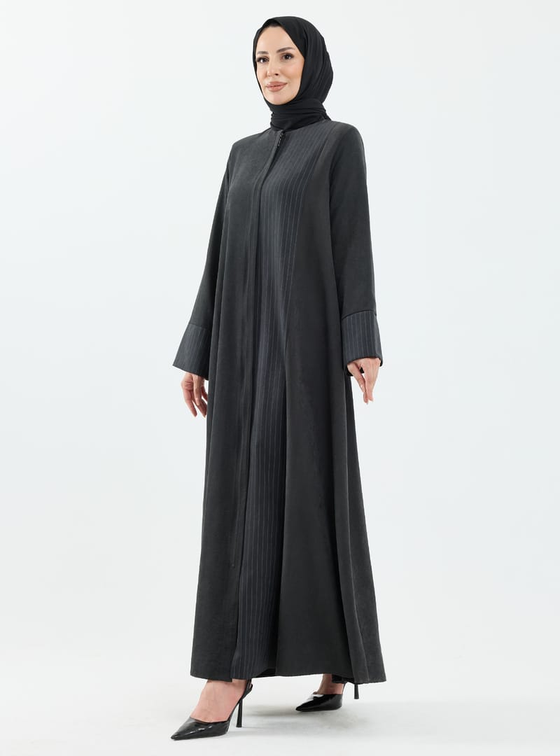 DİLARA CUPRA ABAYA Siyah - 1025 siyah - Resim 4